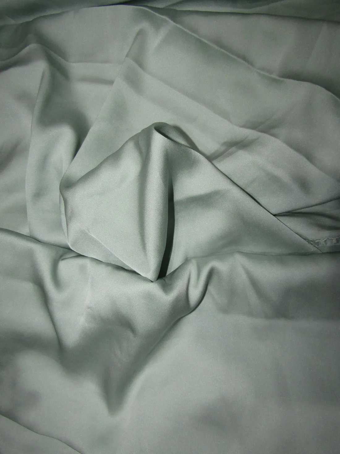 100% Silk LYCRA Satin fabric 115 gms[31 MOMME] 54&quot;WIDE - MINT GREEN