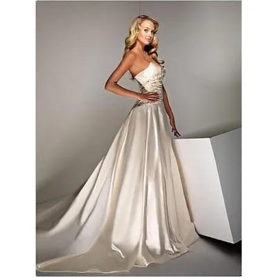 100% Silk LYCRA Satin fabric 80 gms 44&quot;WIDE - light beige