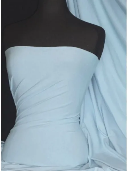 100% Silk LYCRA Satin fabric 80 gms 44&quot;WIDE - powder blue