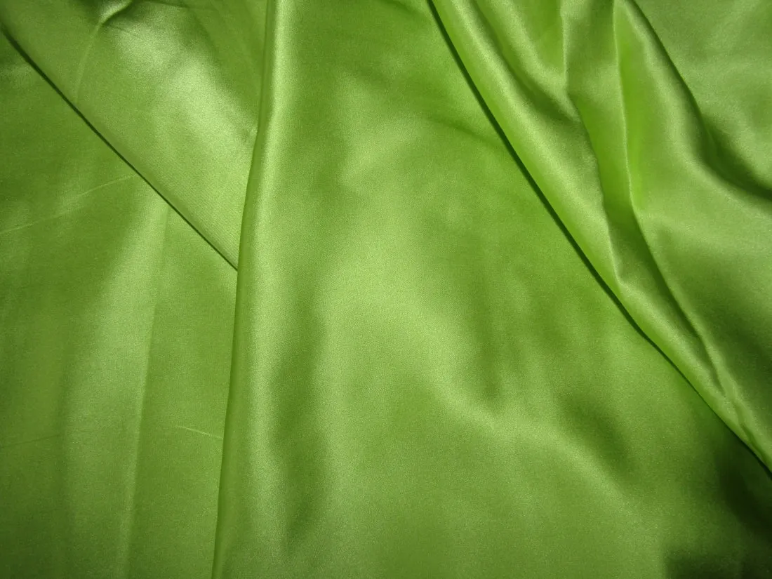 100% Silk Satin fabric 54" wide  APPLE GREEN 75 grams  [20 momme] [12995]