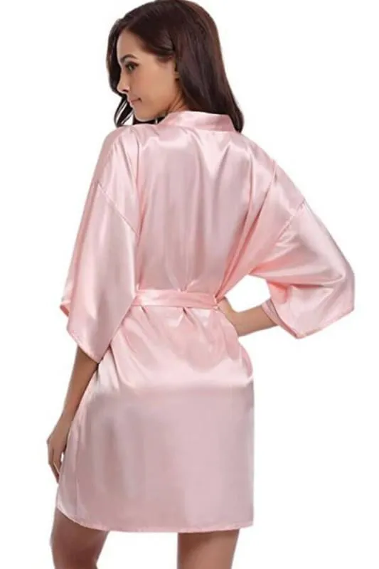 A| Silk Women Bridesmaid Robes Robes Ladies Dressing Gowns