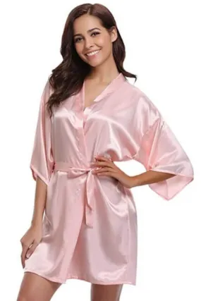 A| Silk Women Bridesmaid Robes Robes Ladies Dressing Gowns