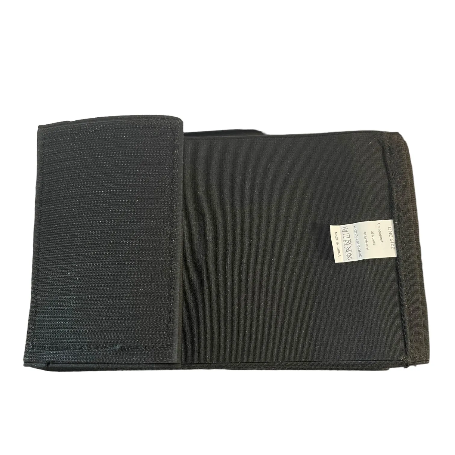 Black Waist Trainer Stretch Gym Belt One Size