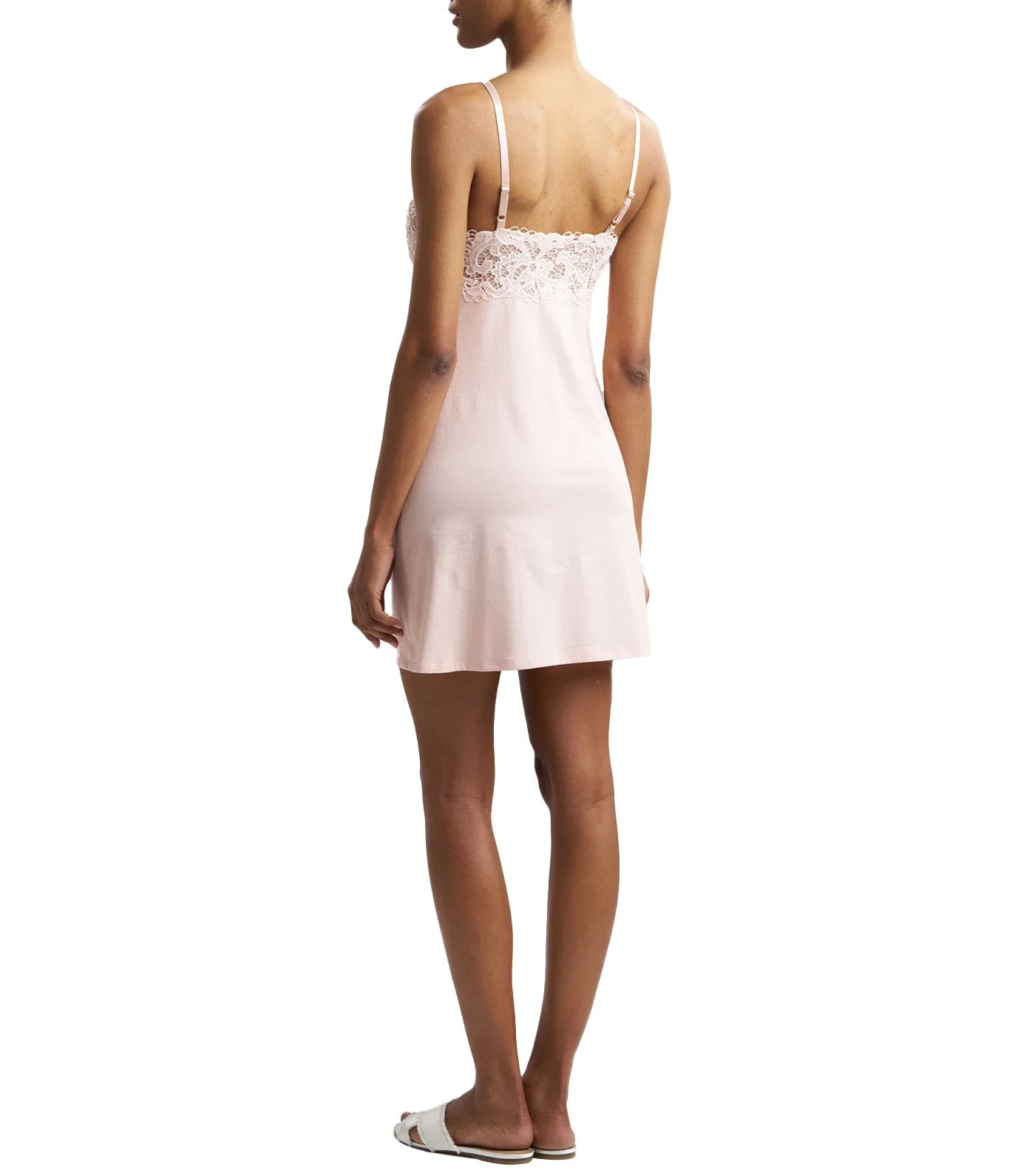 Bliss Harmony Lace Applique Chemise Primrose Pink