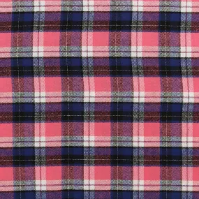 Brushed Cotton Plaid - NOAH - 004 - Pink