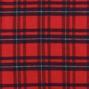 Brushed Cotton Plaid - NOAH - 017 - Red