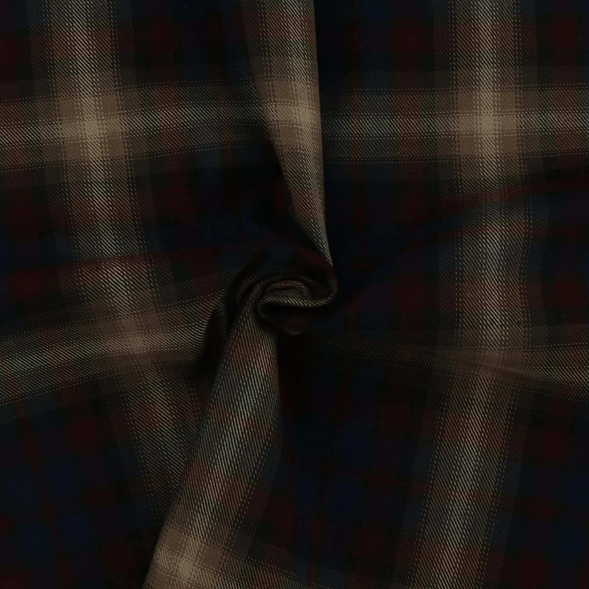 Brushed Cotton Plaid - NOAH - 039 - Burgundy