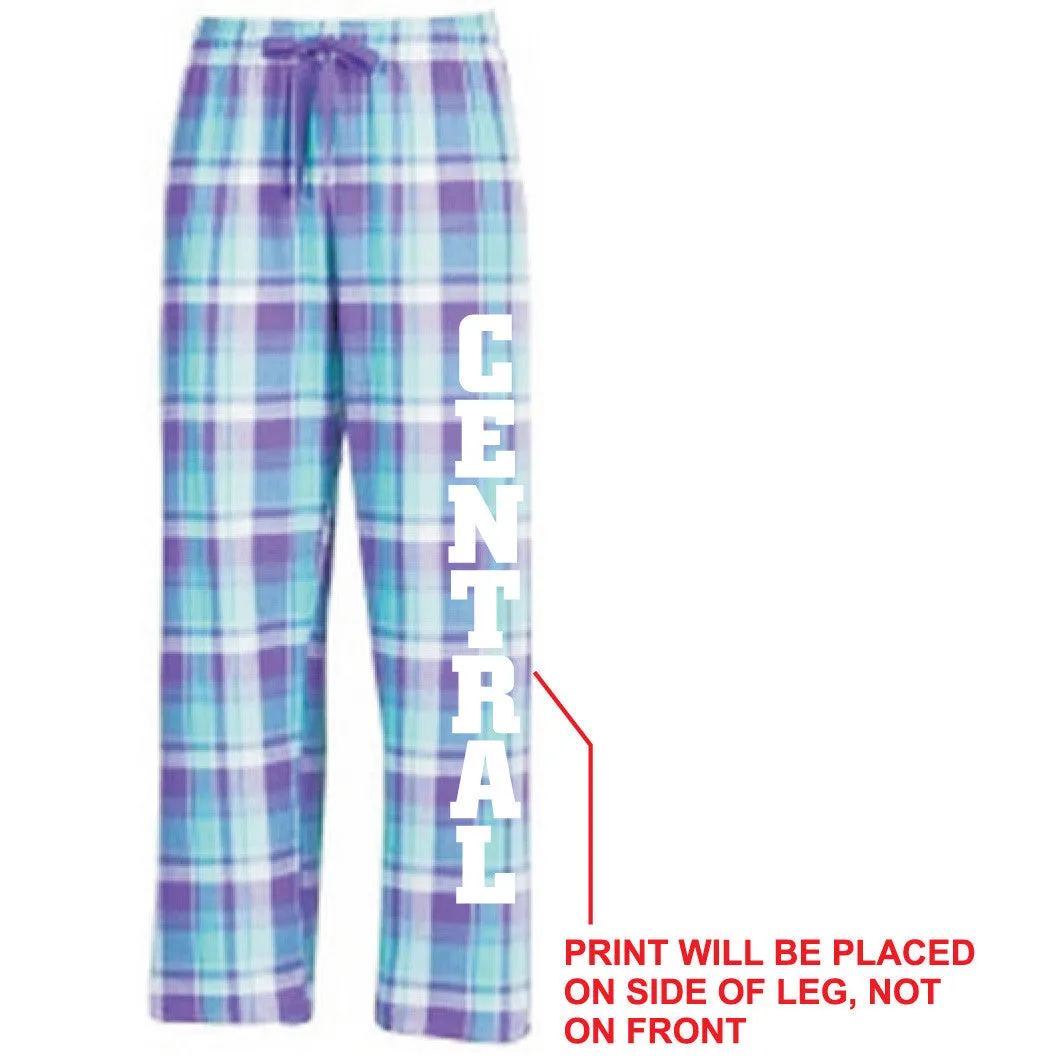 FLANNEL PANTS / LAVENDER and LIGHT BLUE PLAID