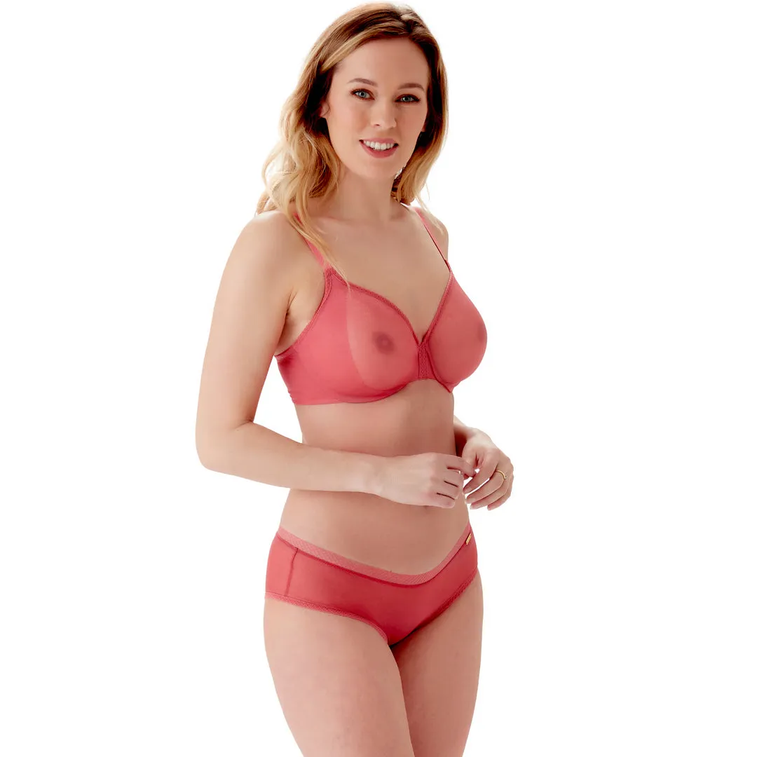 Gossard Glossies Raspberry Sorbet Sheer Molded Bra
