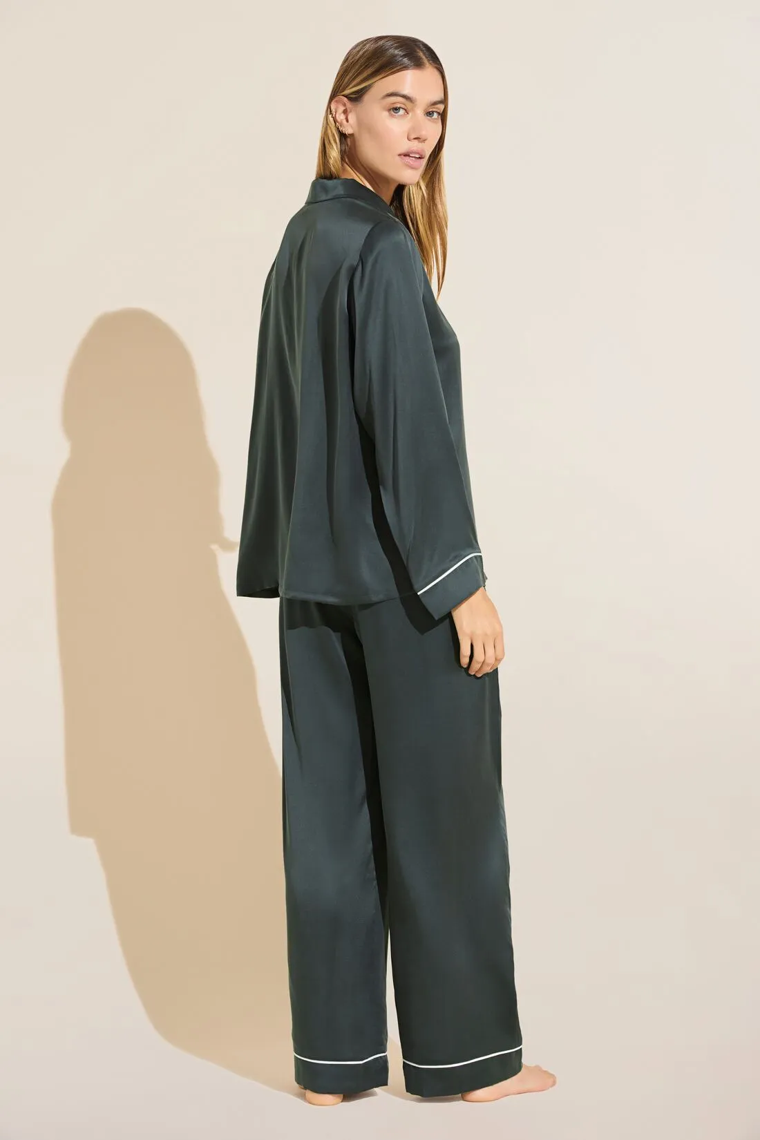 Inez Washable Silk Long PJ Set