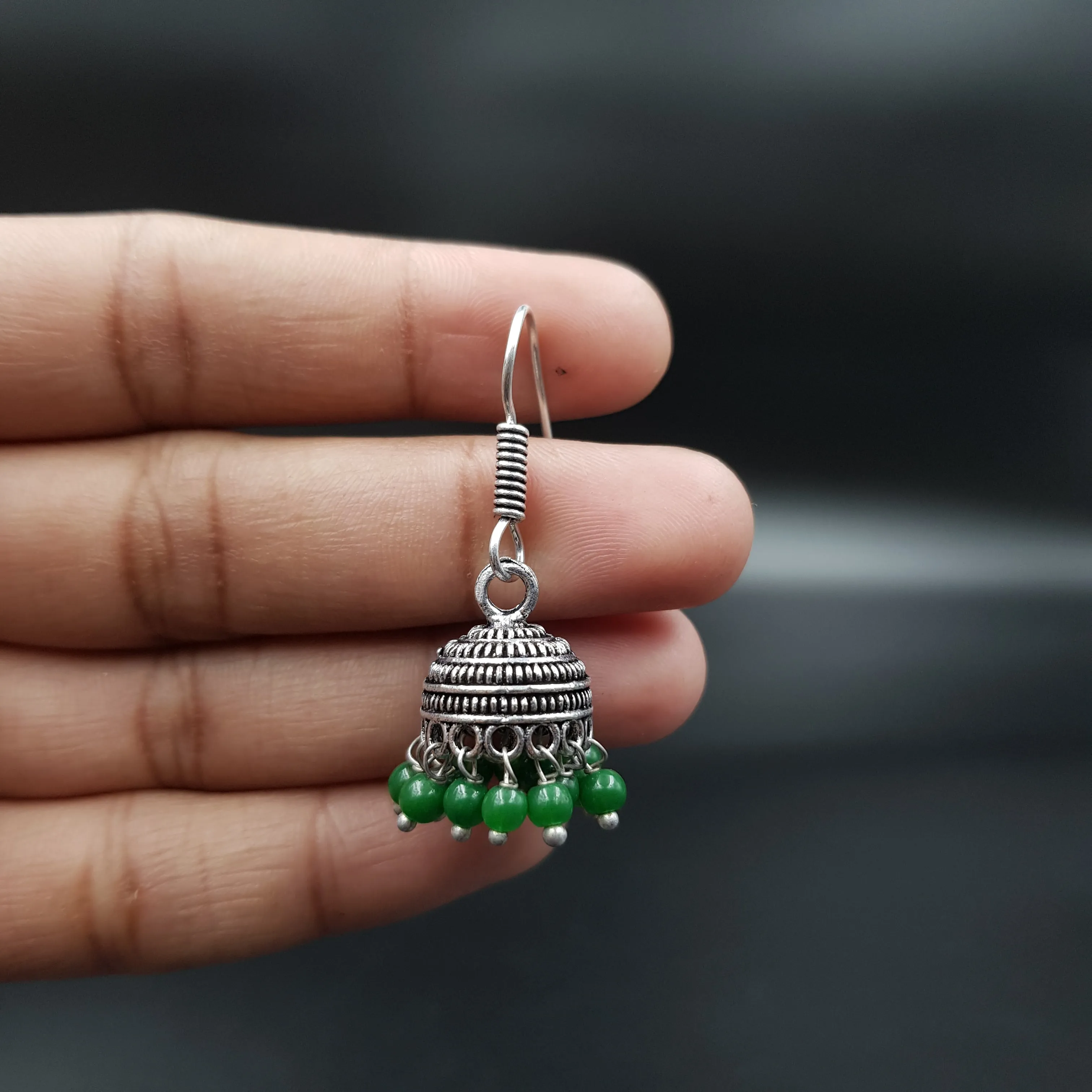 Jhumki Oxidized Earring 11293-28