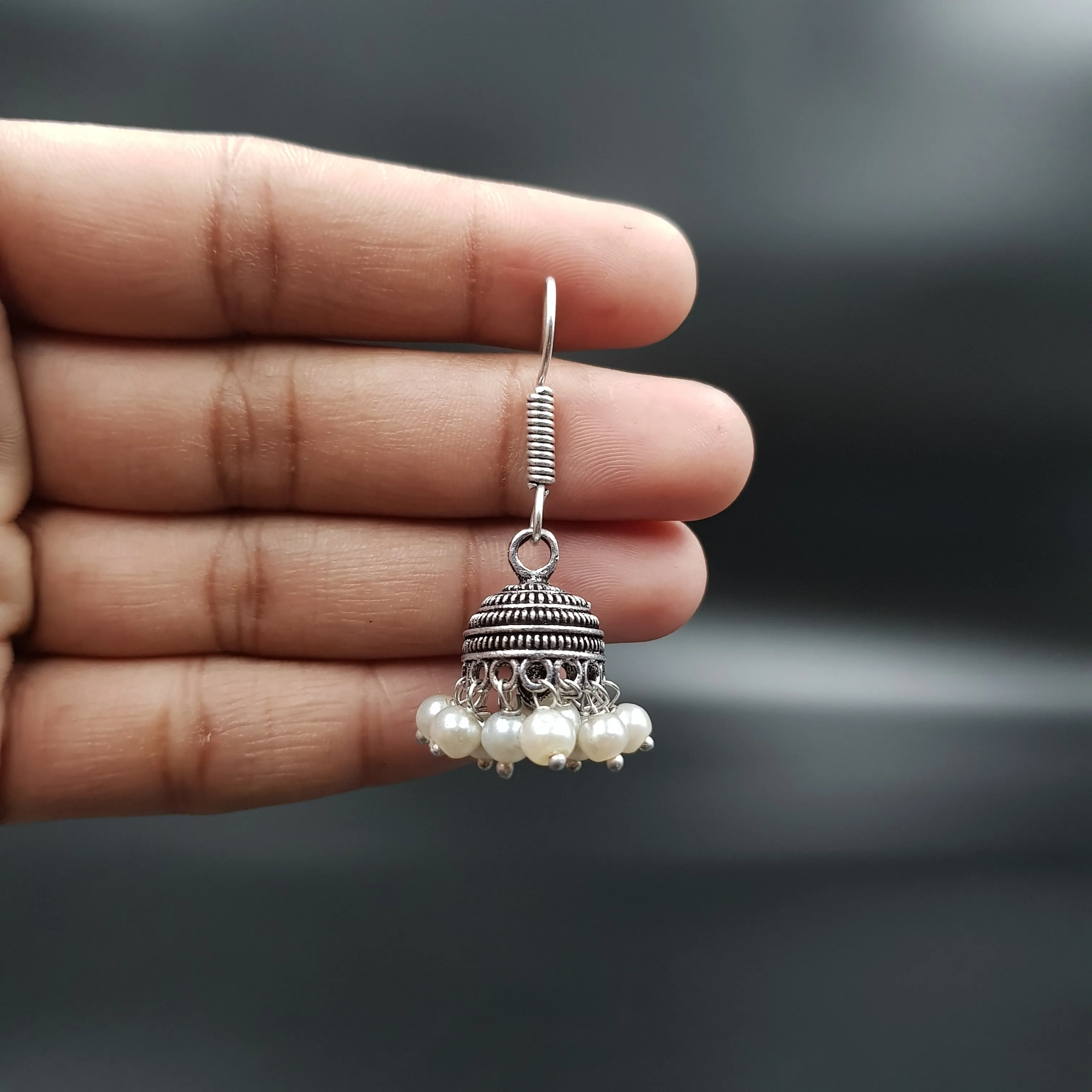 Jhumki Oxidized Earring 11293-28