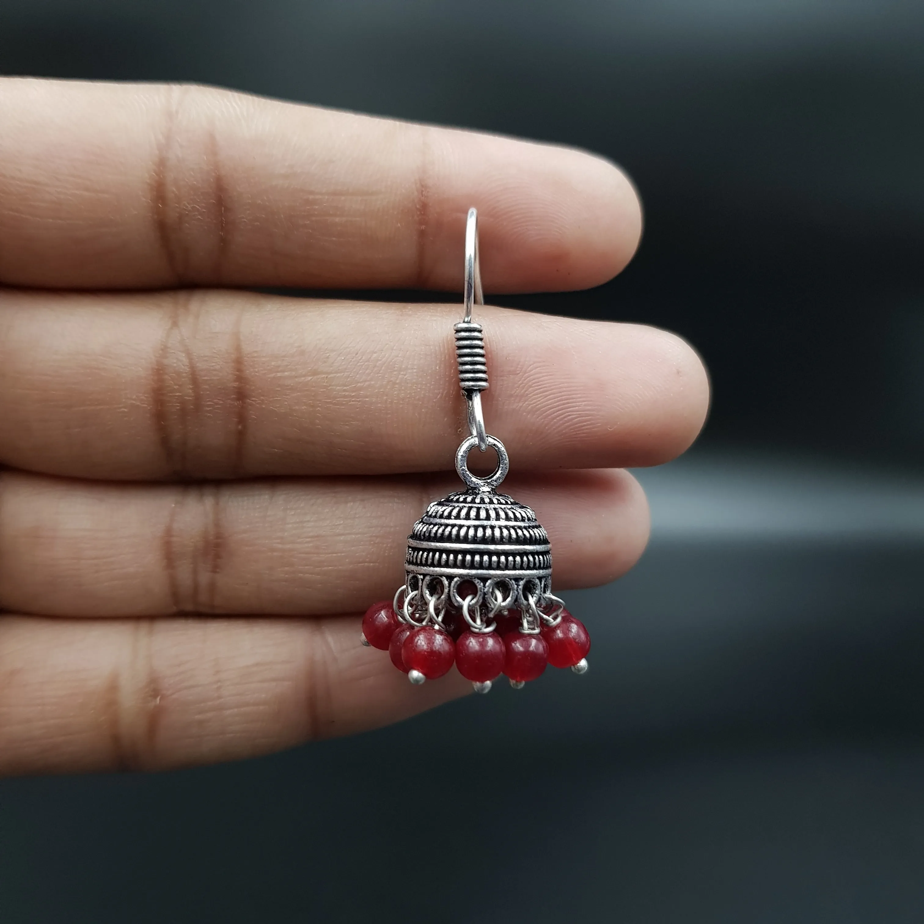Jhumki Oxidized Earring 11293-28