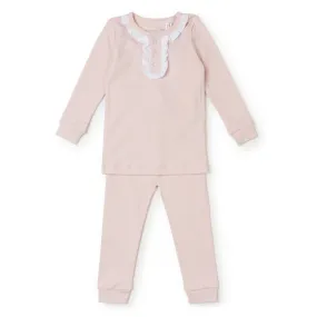 Lila & Hayes Girls Alden Pajamas Set - Light Pink