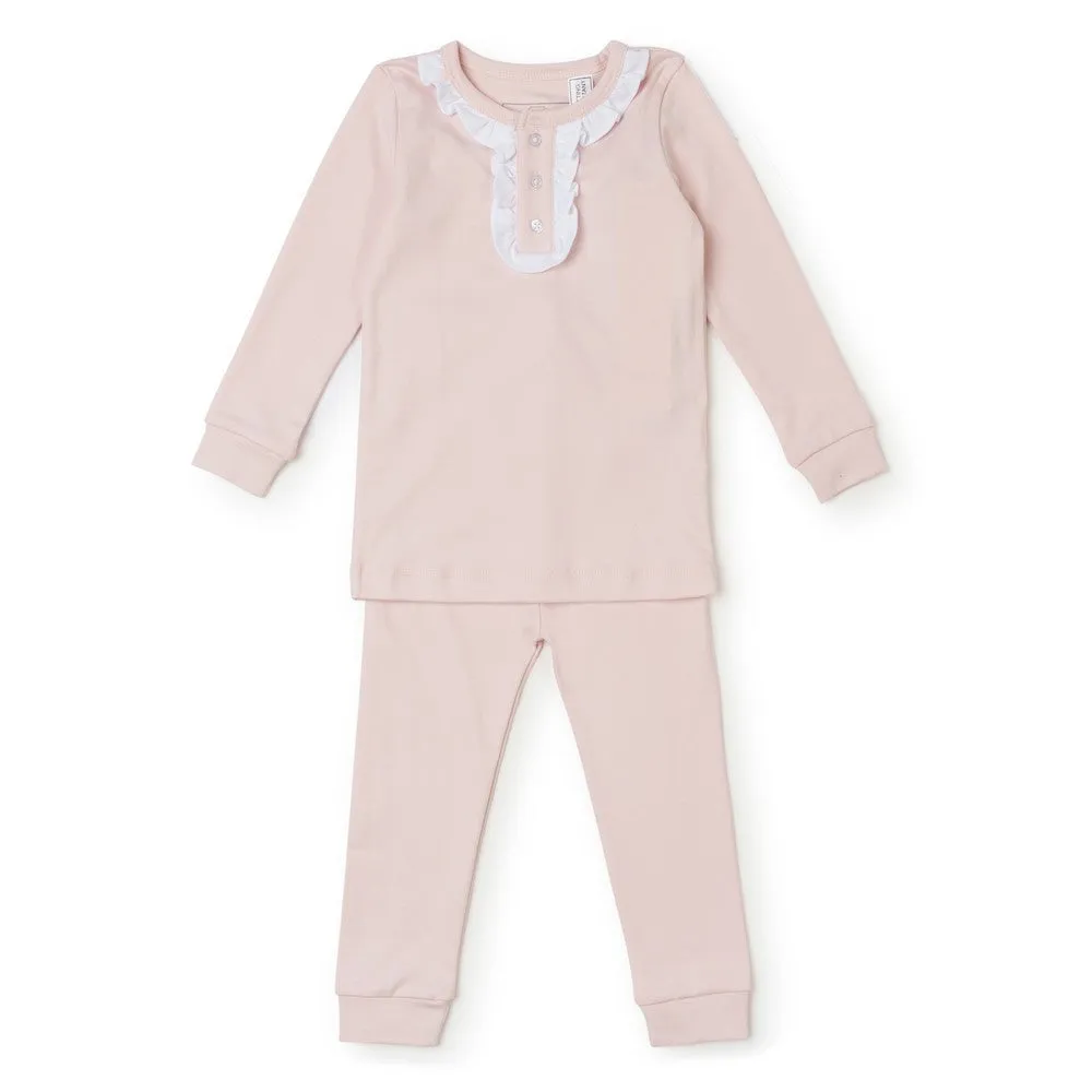 Lila & Hayes Girls Alden Pajamas Set - Light Pink