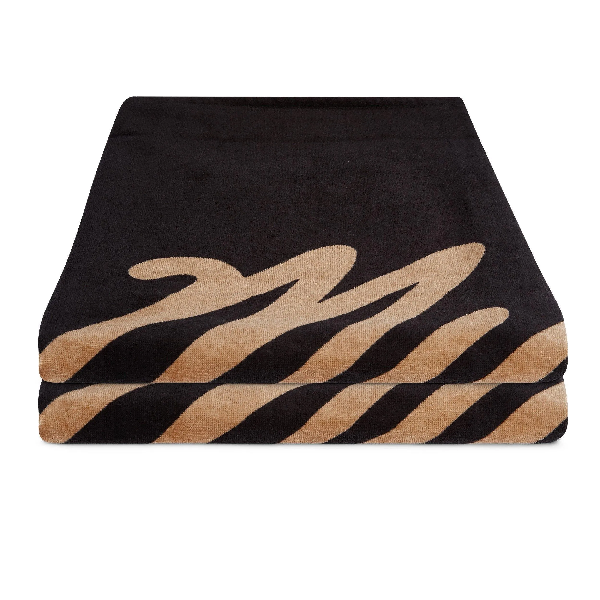 Mystic Quick Dry Black Terry Towel Beach Towel