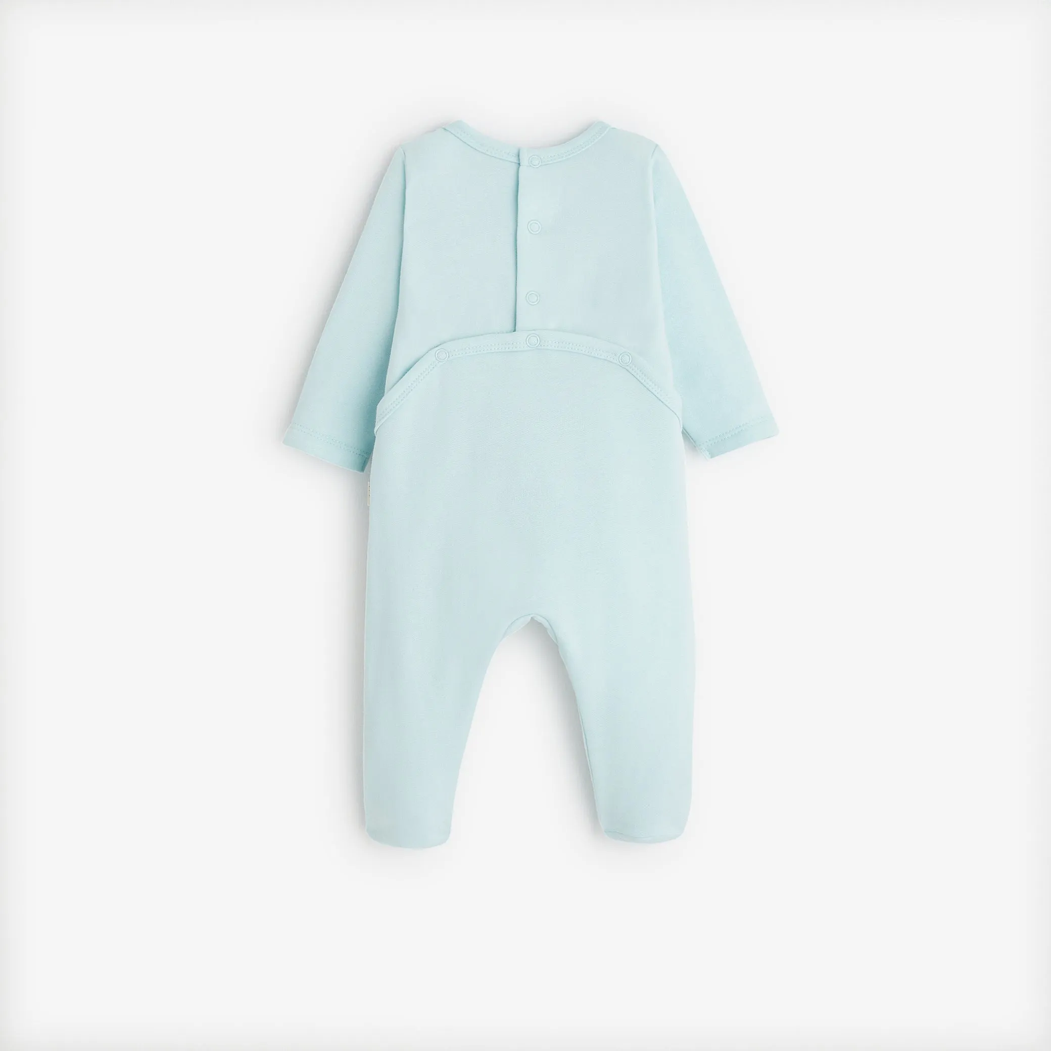 Newborn light blue footie pajama