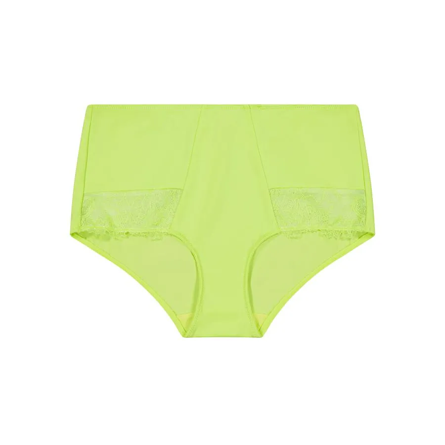 Nightingale Lace Full Brief - Lime Splash