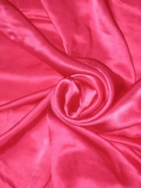 Oh my love Pink colour silk satin fabric ~44&quot; width