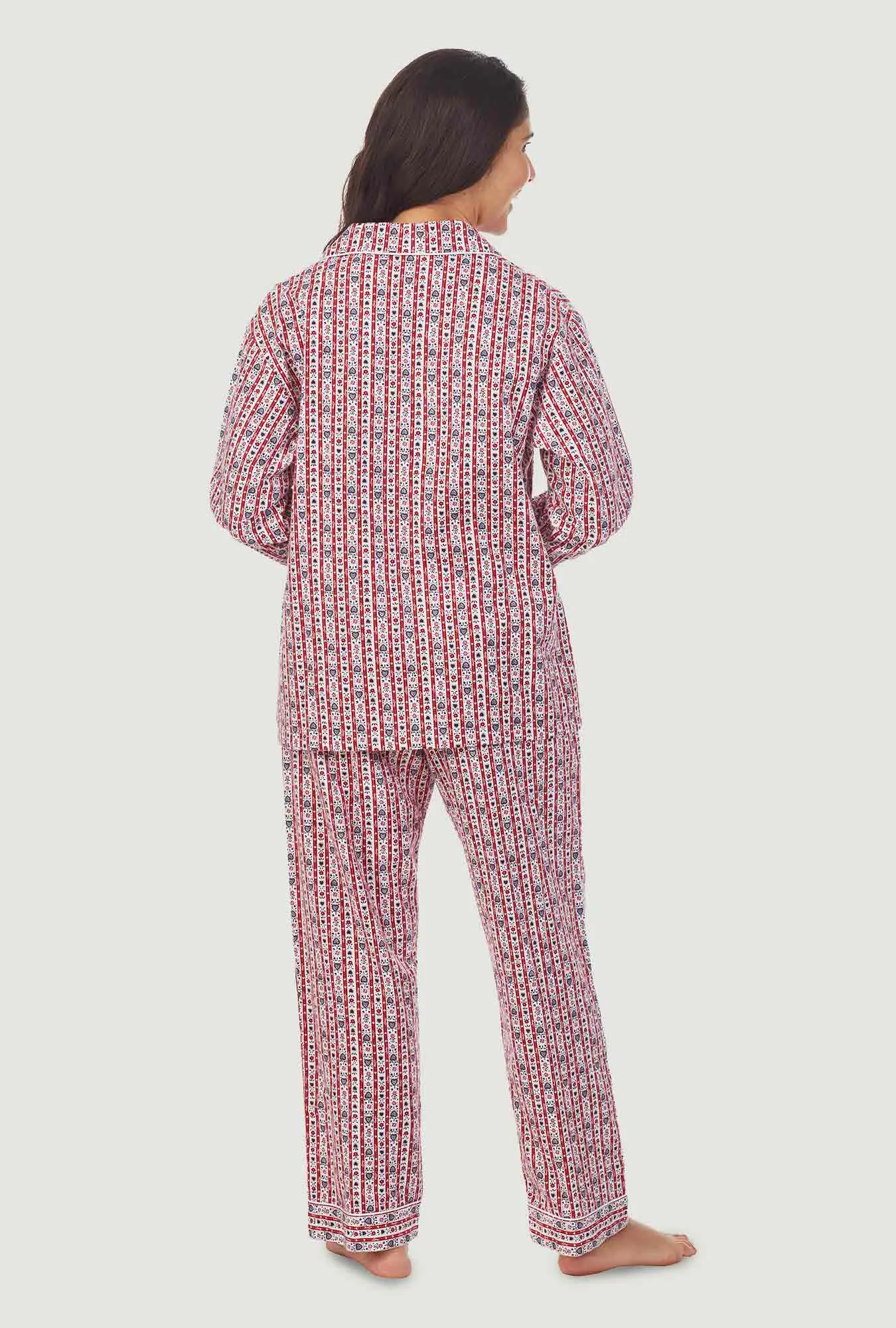 Red Tyrolean Women's Flannel Pajama