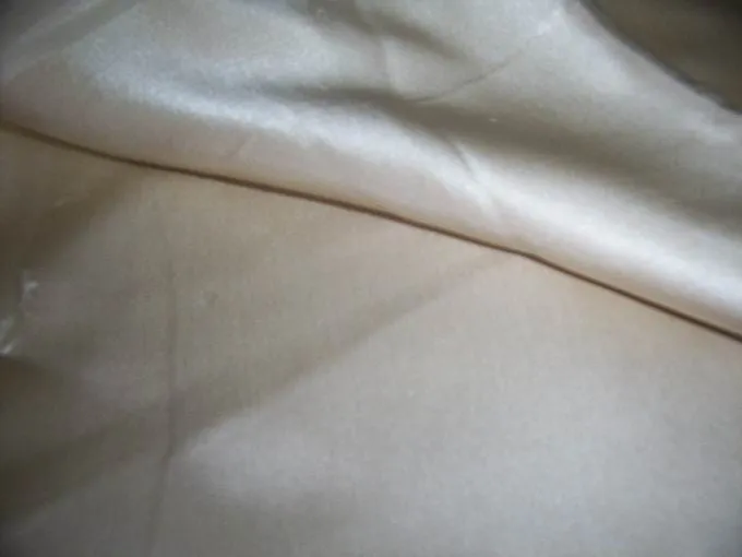 sand beige silk satin 44&quot;