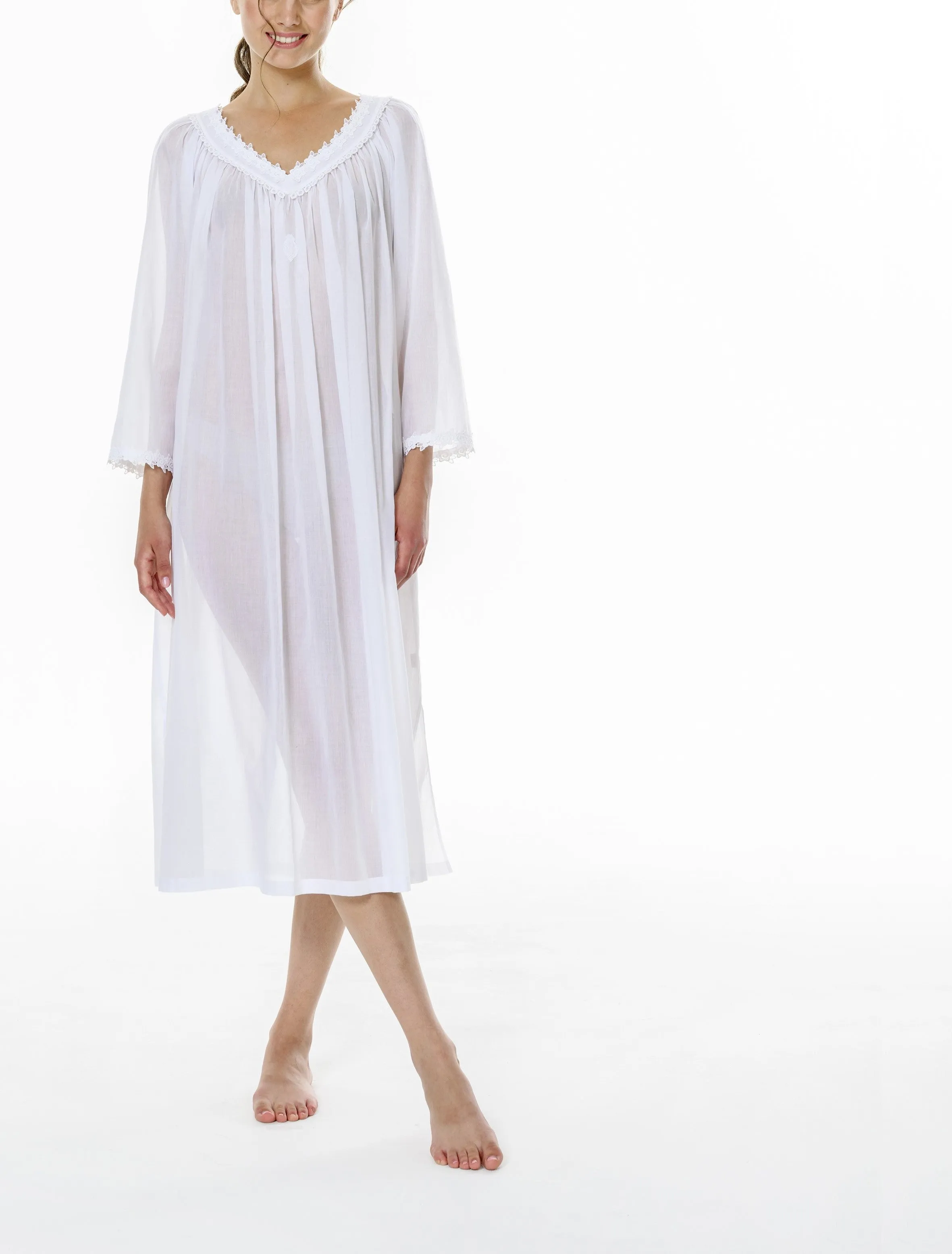 Vanessa Long Sleeve Nightdress (In stock, 3-day dispatch)