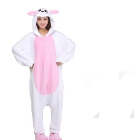 Women Pajamas Flannel Zippers Cartoon Kigurumi Onesie For Adult Men Animal One-Piece Pijamas Girls Cosplay Costume XXL 180-200CM