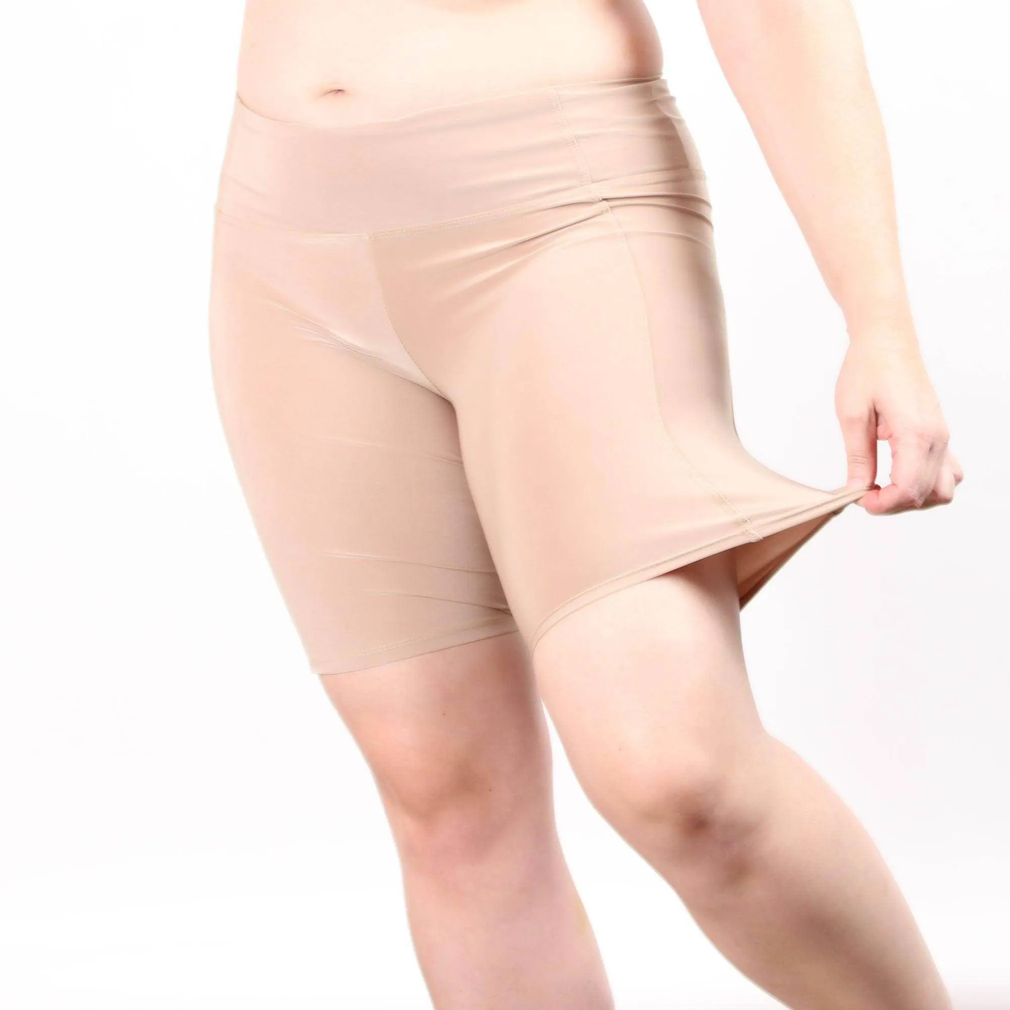 Women's Boxer Brief With 1 Waist Pocket 8" | Beige