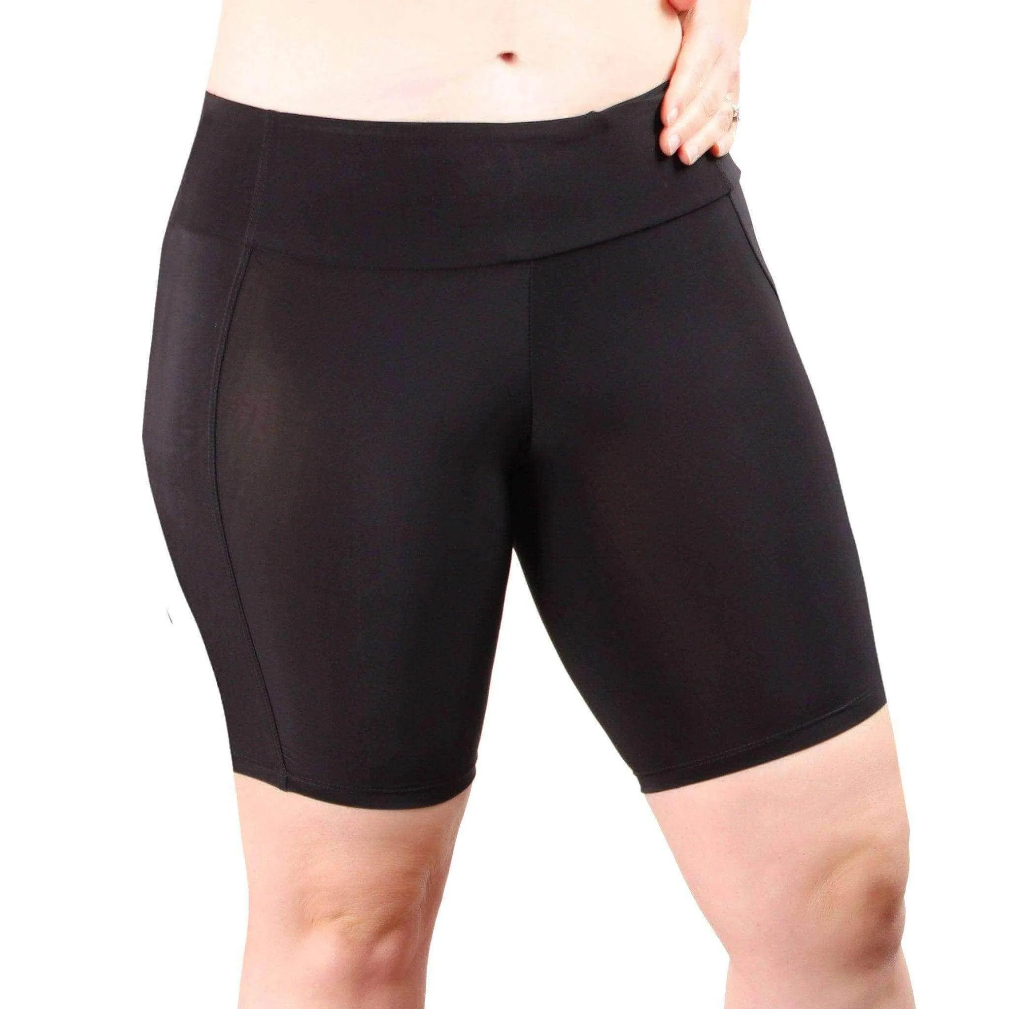 Women's Boxer Brief With 1 Waist Pocket 8" | Black